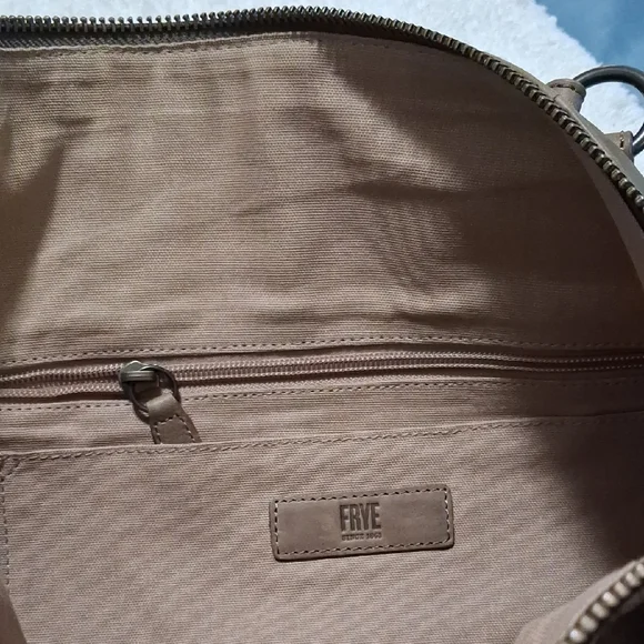 Frye Tan Leather Shoulder Bag - Picture 3 of 13